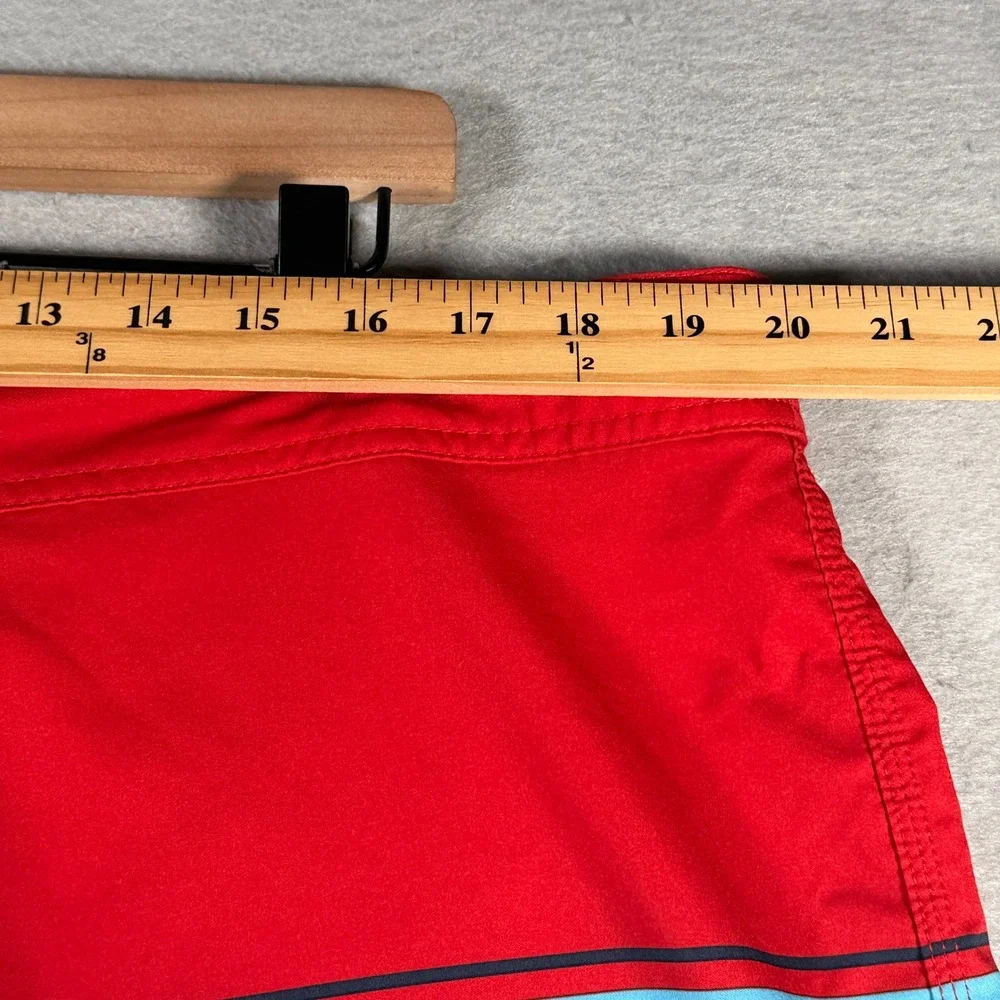 ONeill Hyperfreak Mens Red Blue Striped Board Shorts‎ Size 40 SP3106009